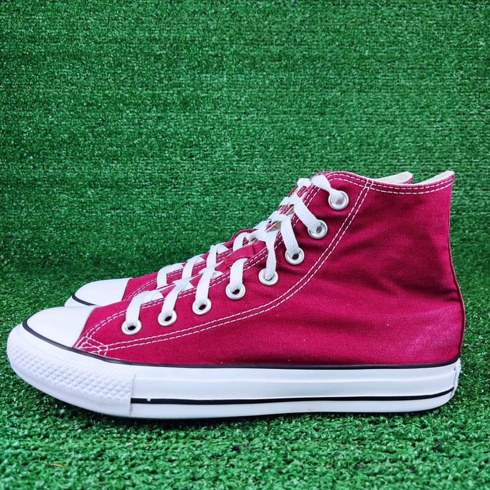 Converse Sneakers Unisex 7.5M 9.5W Maroon Chuck Taylor All Star High Top M9613 - Picture 3 of 9